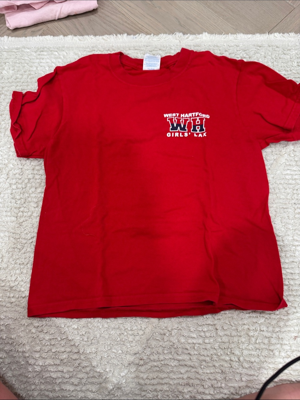 West Hartford WH Girls' Lax Red T‑Shirt